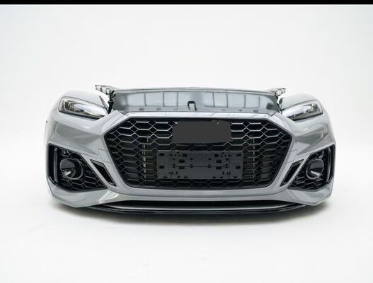 quality Used 2017-2024 Audi RS5 Bolt-On Front Bumper Radiator Hood Grille Brake Light Engine Lip Assembly Universal Fitment High Quality factory